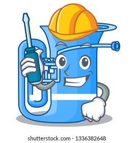 Automotive miniature tuba in the shape cartoon