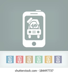 Automotive mobile icon