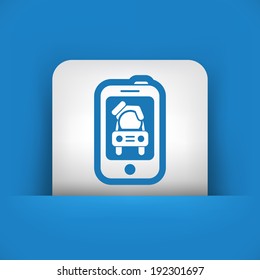 Automotive mobile icon