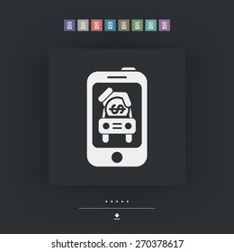 Automotive mobile icon
