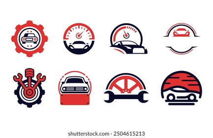 Automotive Modern Logo Element Set