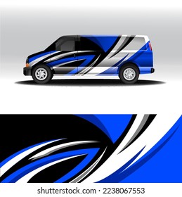 Vector de diseño de envoltura de furgoneta antigua para automóviles
