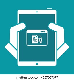 Automotive online document - Sterling - Vector flat icon