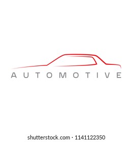 Automotive Outline Car Sign Your Project Stock Vector (Royalty Free ...