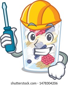 Automotive parfait isolated with in the cartoon