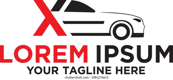 Autoteil-Erstdesign des X-Logos
