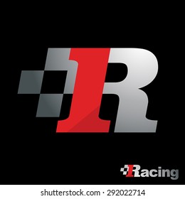 Automotive Performance 'R' Racing Vector Icon 2