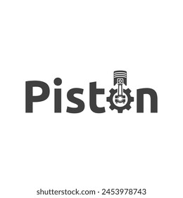 Automotive piston workshop logo design modern badge style custom car service engine tune up logo.