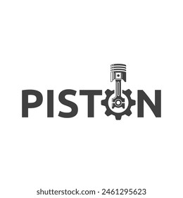 Automotive piston workshop logo design modern badge style custom car service engine tune up logo.