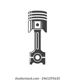 Automotive piston workshop logo design modern badge style custom car service engine tune up logo.