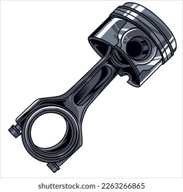 pistones automotores en estilo vector