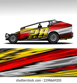 Automotive racing car model and wrap design