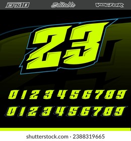 Automotive racing decals and sticker design vector