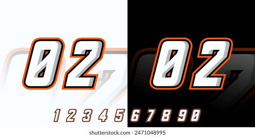 automotive racing effect number 02, sports design, workshop, race jersey