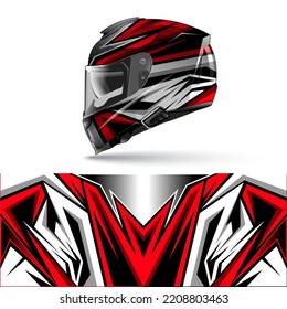 Automotive racing helmet design vector