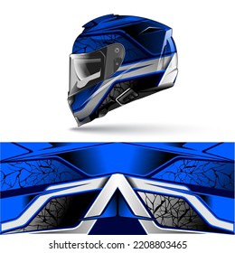 Automotive racing helmet design vector