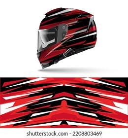 Automotive racing helmet design vector