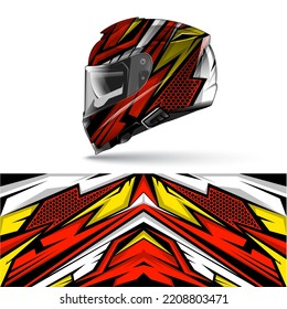 Automotive racing helmet design vector