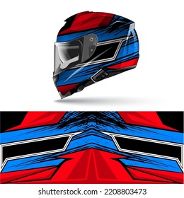 Automotive racing helmet design vector