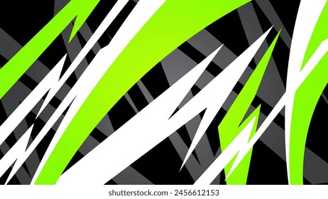 Automotive realistic geometric sticker stripes
