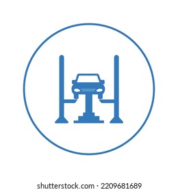 Automotive repair car jack icon | Circle version icon |