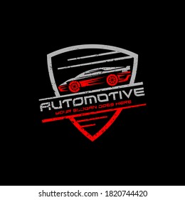 Automotive Repair car logo with rustic badge vector, best for your automotive company logo brand