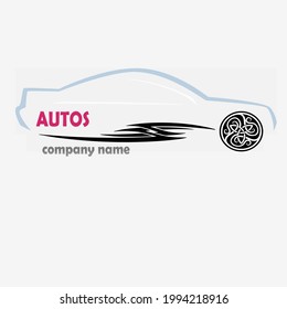 automotive repair shop logo design vector for company