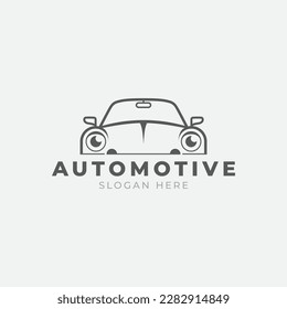 Signo de esquematización del coche retro automotriz