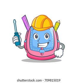 Automotive school bag character cartoon