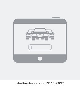 Automotive search engine on tablet