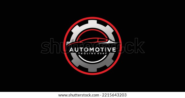 automotive and service car logo design vector\
with creative\
concept