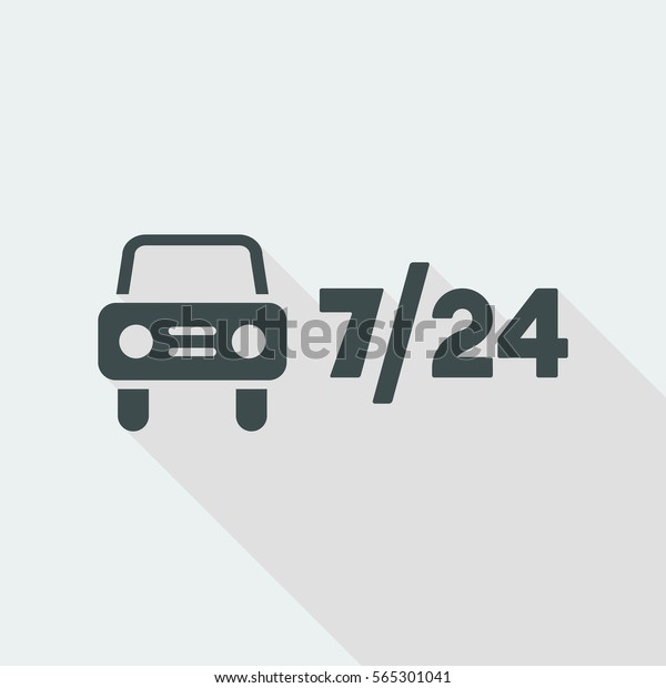 Automotive services 7/24\
- Vector web icon