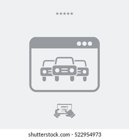 Automotive services online - Vector web icon