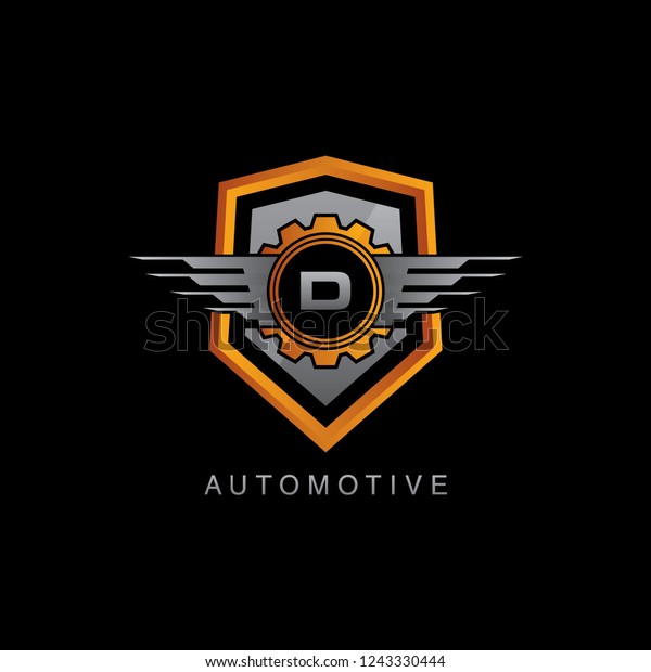 Automotive Shield D Letter\
Logo