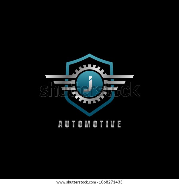 Automotive Shield J Letter\
Logo