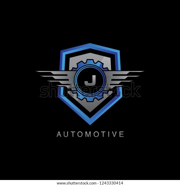 Automotive Shield J Letter\
Logo