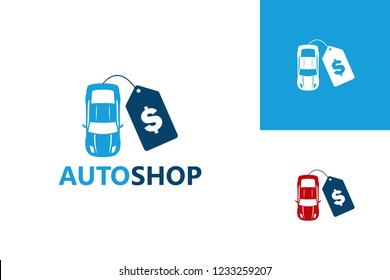 Automotive Shop Logo Template Design Vector, Emblem, Design Concept, Creative Symbol, Icon
