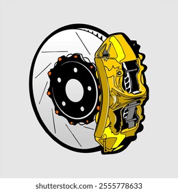 Automotive spare part illustration design