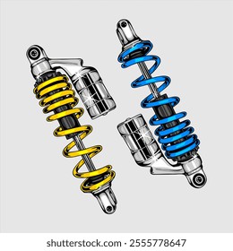 Automotive spare part illustration design