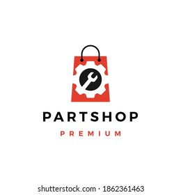 automotive spare part shop logo vector icon illustration