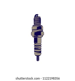 automotive spark plug vectors