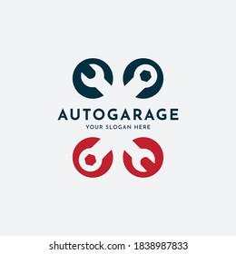 Design-Illustrationen zum Design von Automobil- und Ersatzteillogo