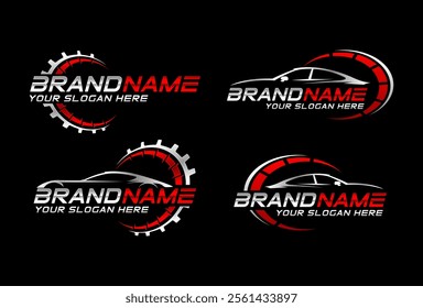automotive speed logo design concept. vector template