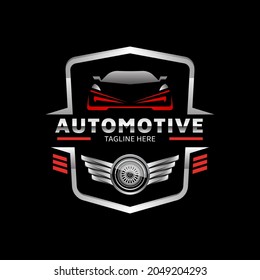 Automotive Sport Car Emblem Vector Logo Template