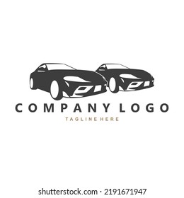 automotive sport car illustration dealer logotype