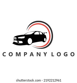 automotive sport car illustration dealer logotype showroom