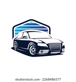 automotive sport car logo design template