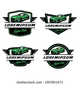 Automotive sport car logo template