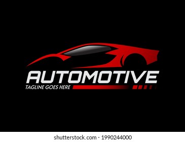 Automotive sport car logo template. Fit for business related to automotive industry, community, club and others. Vector illustration