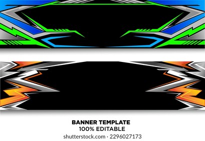 Automotive and   sport racing banner vector template